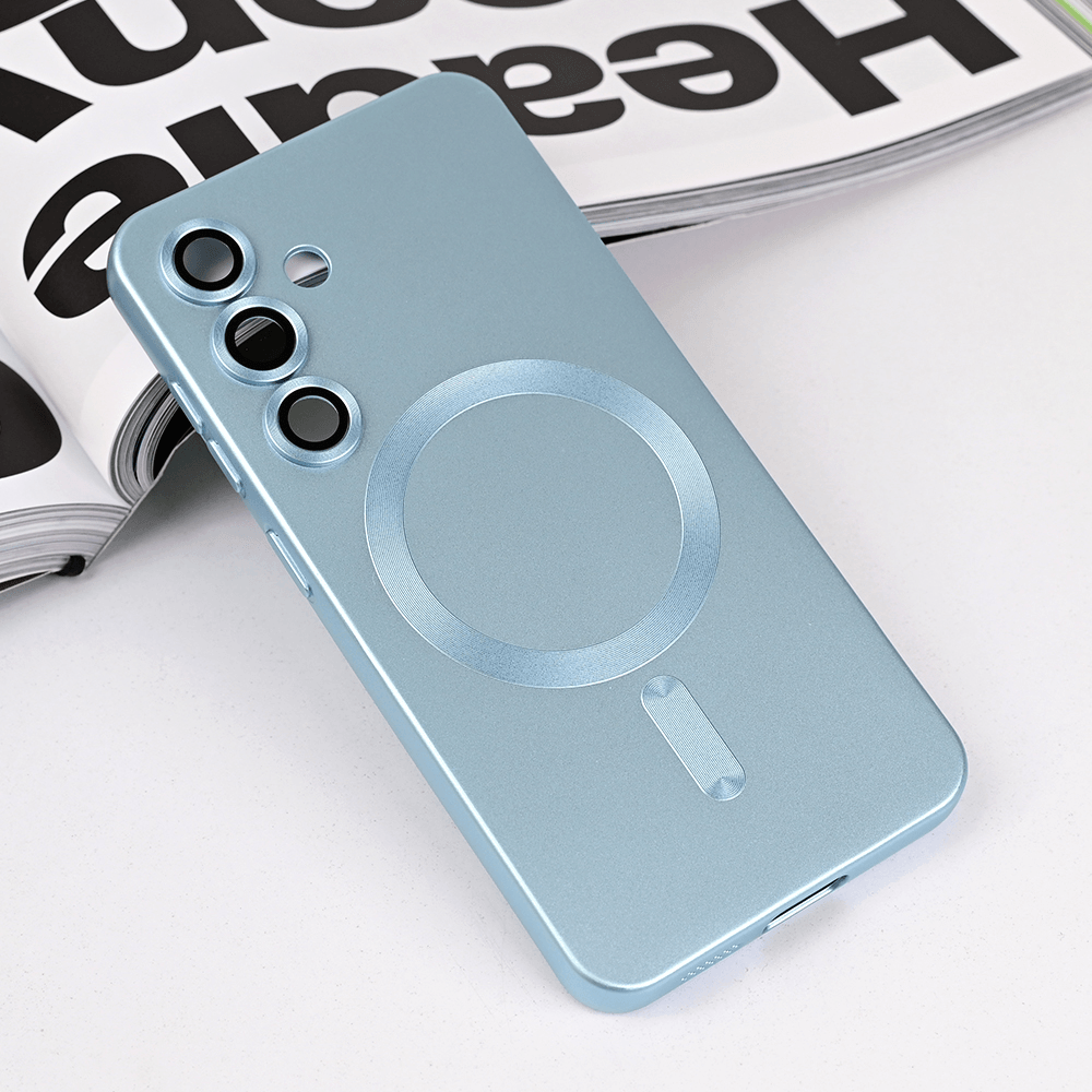 Maska za telefon Magsafe Chrome za Samsung S921B Galaxy S24, Plava