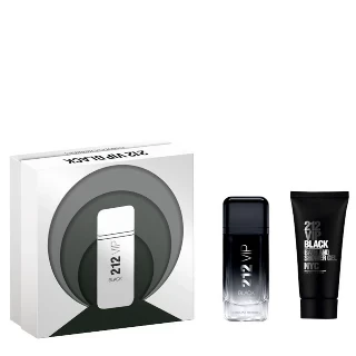 Carolina Herrera Muški set 212 Vip Black, EDP, 100 ml + Gel za tuširanje, 100 ml