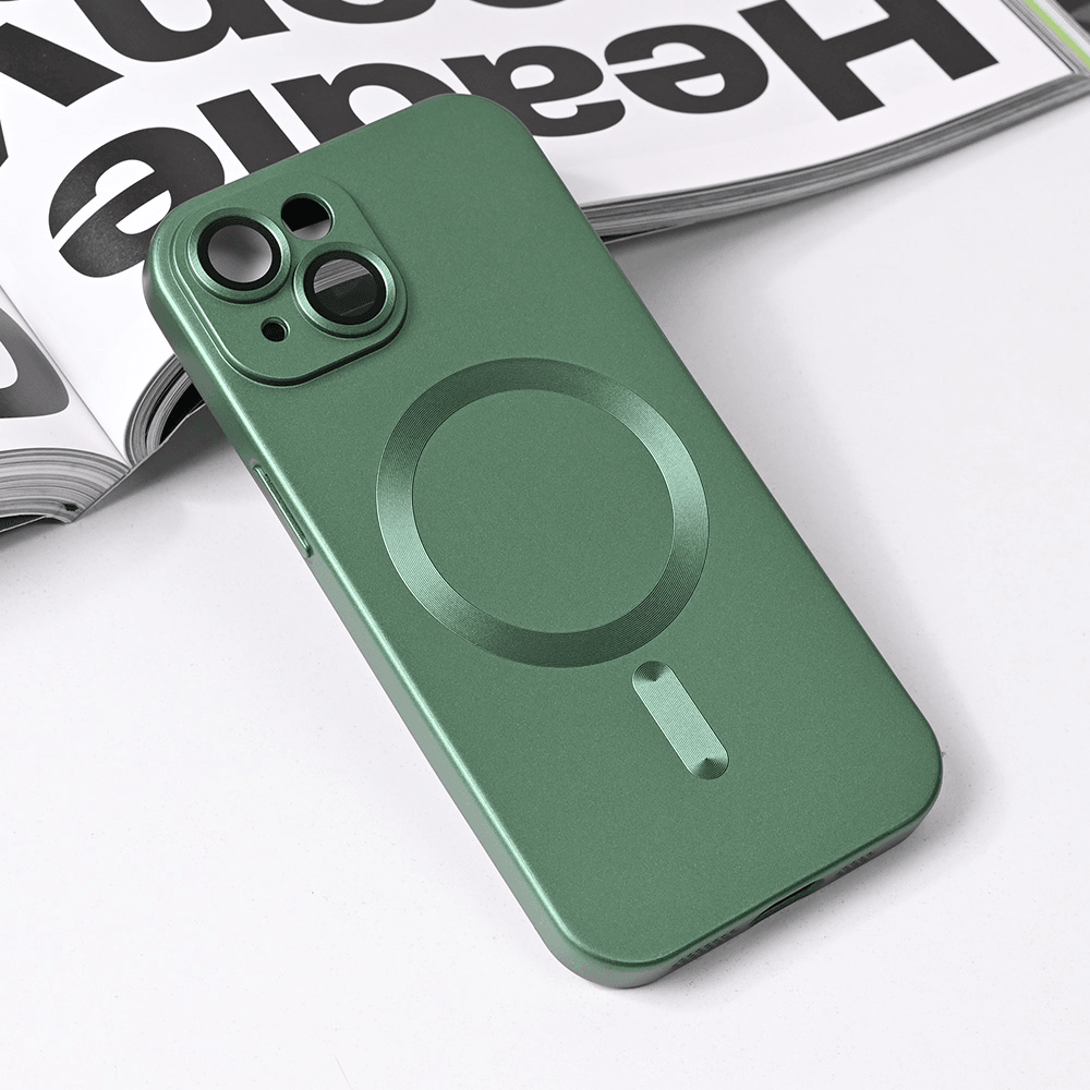 Maska za telefon Magsafe Chrome za iPhone 15 6.1, Zelena