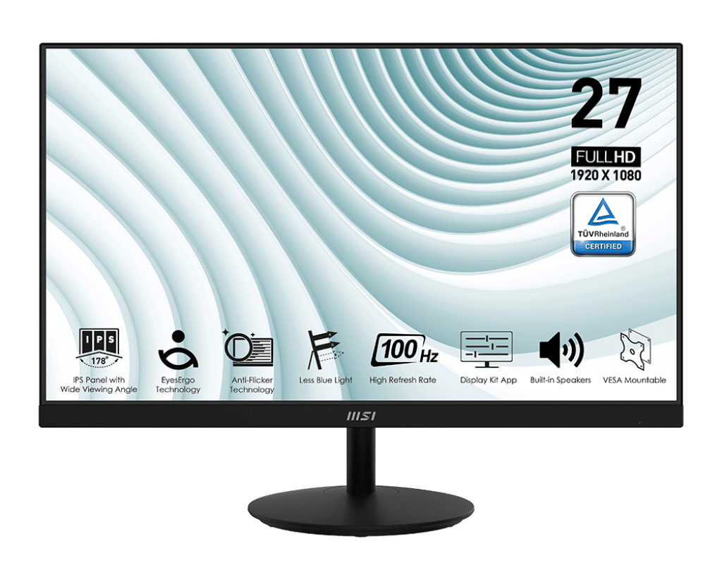 MSI Monitor MP271A PRO, 27", IPS, FHD, 100 Hz, Crni