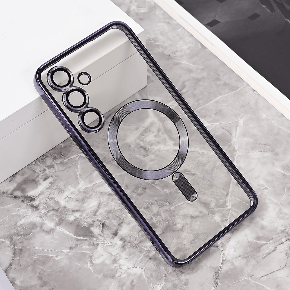 Maska za telefon Magsafe Lux za Samsung S721B Galaxy S24 FE, Crna