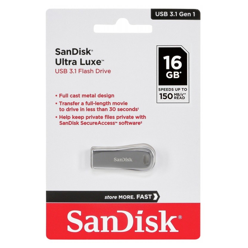 SanDisk USB flash memorija Cruzer Ultra 3.1, 16GB, Crna