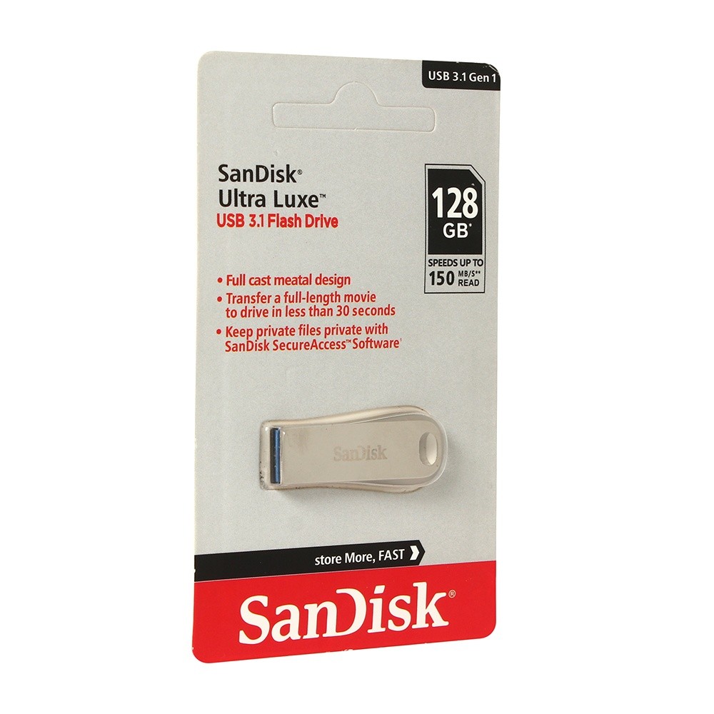 SanDisk USB flash memorija Cruzer Ultra 3.1, 128GB, Bela