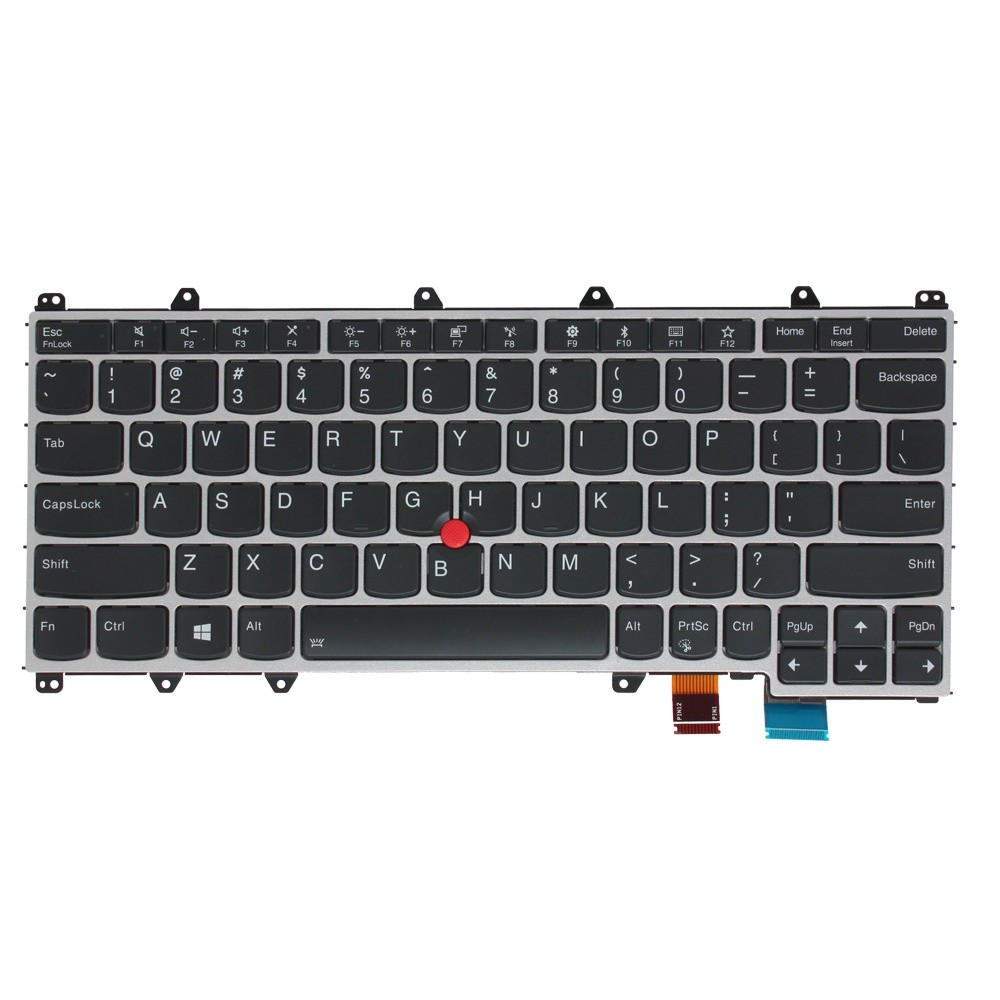 Tastatura za laptop Lenovo ThinkPad X380 Yoga, Crno-siva