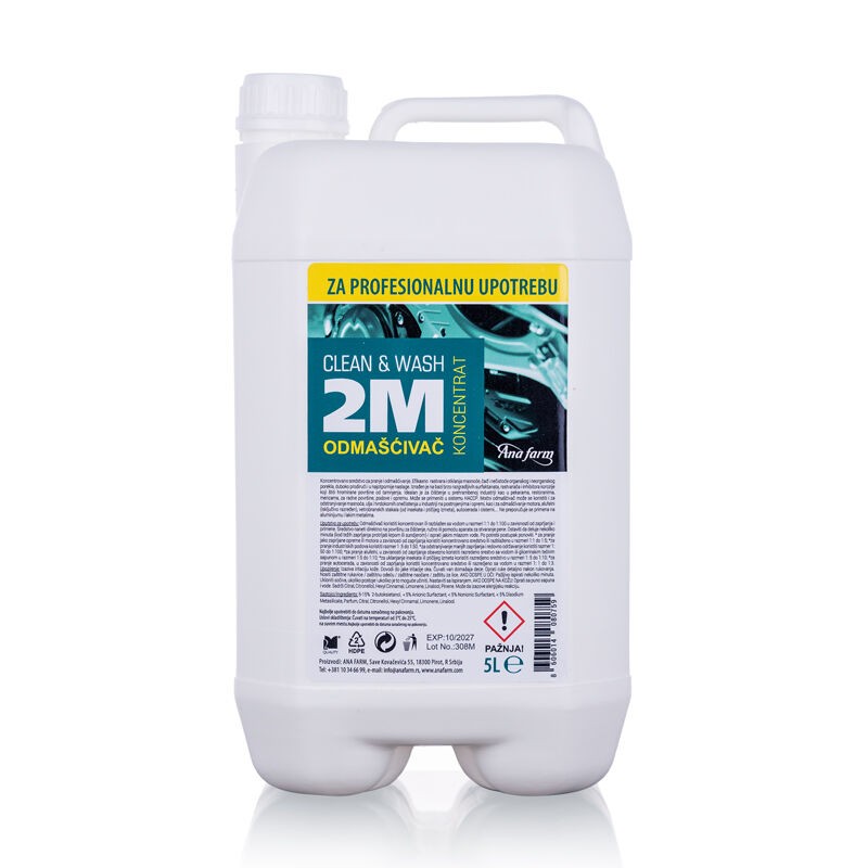 2M Univerzalno Koncentrovano sredstvo za pranje i odmašćivanje , 5L