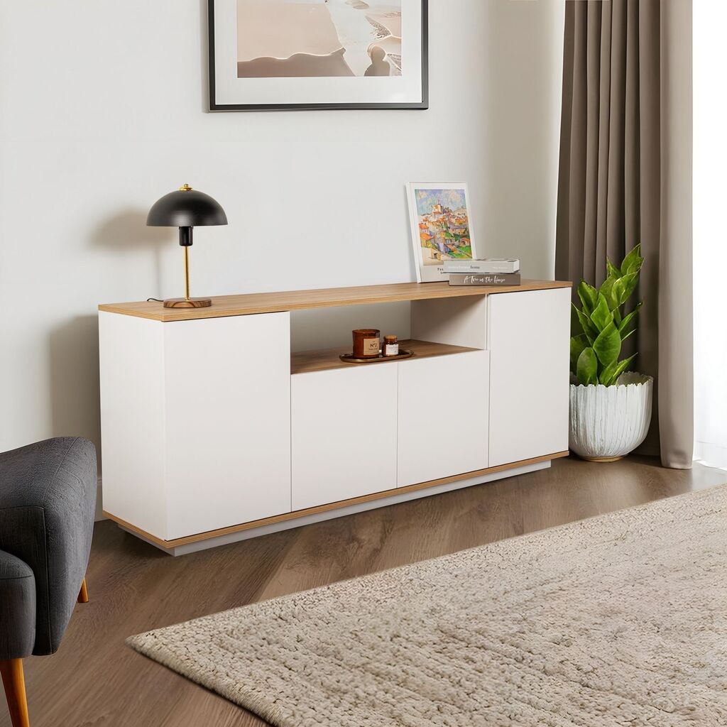 Hanah Home Konzolni sto Arista, 180x75x44.5 cm, Beli