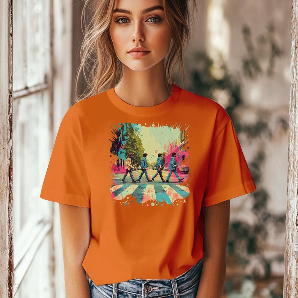 Camiseta Majica sa štampanim printom Cam 785, Ženska, Narandžasta