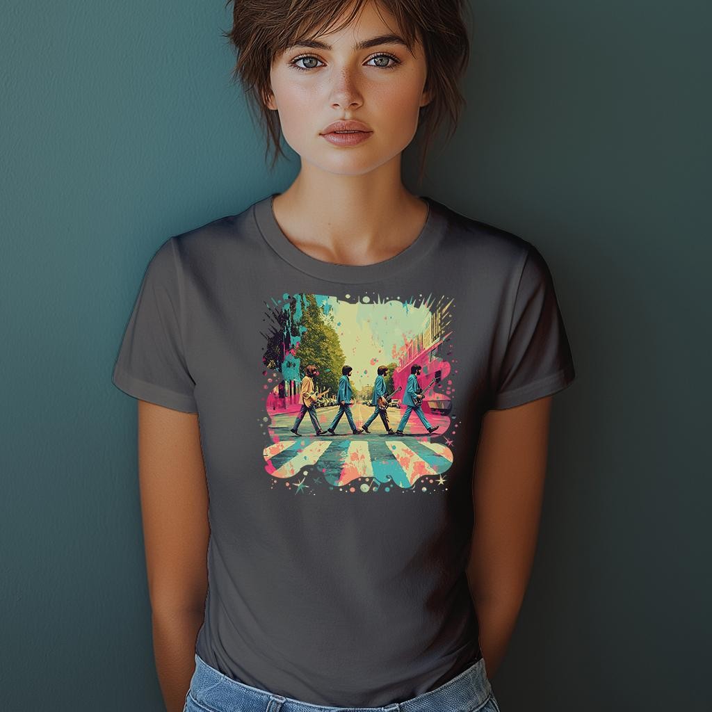 Camiseta Majica sa štampanim printom Cam 785, Ženska, Tamnosiva