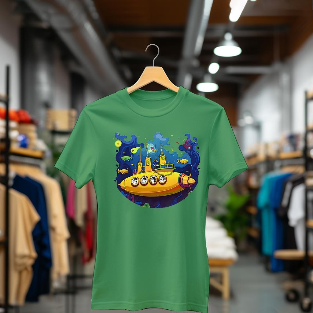 Camiseta Majica sa štampanim printom Cam 784, Ženska, Zelena
