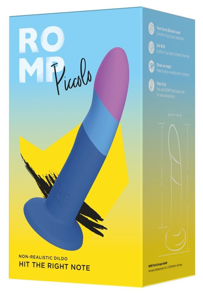 ROMP Dildo Piccolo, 14cm, Šareni
