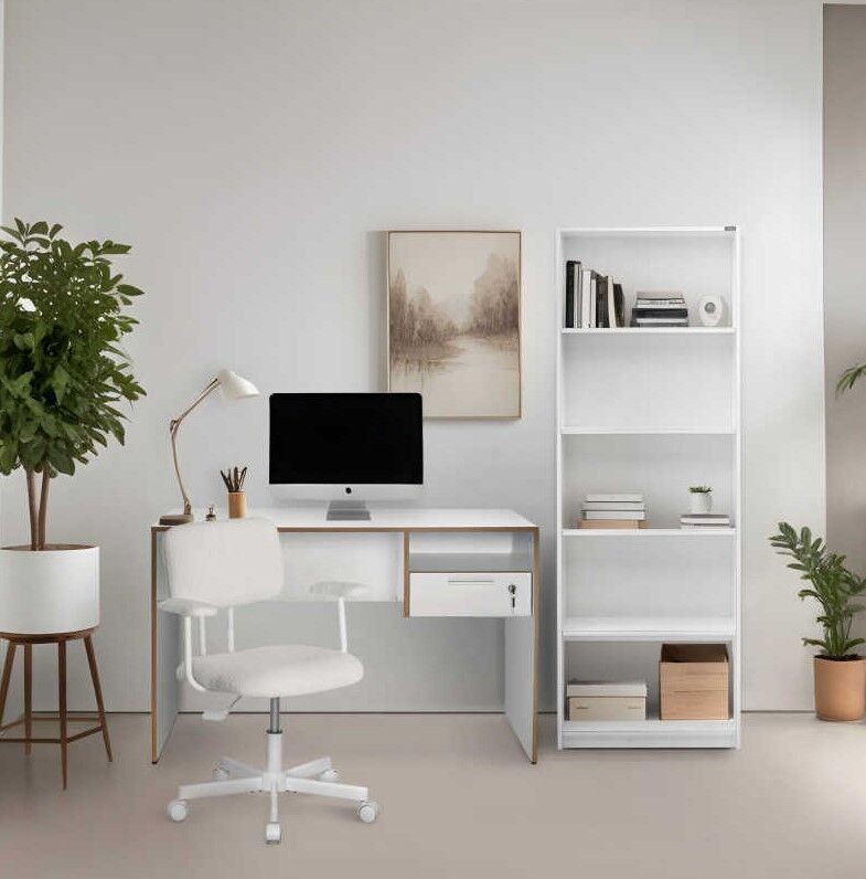 Hanah Home Radni sto Cms-510-Dx-1, 120x75x60 cm, Beli