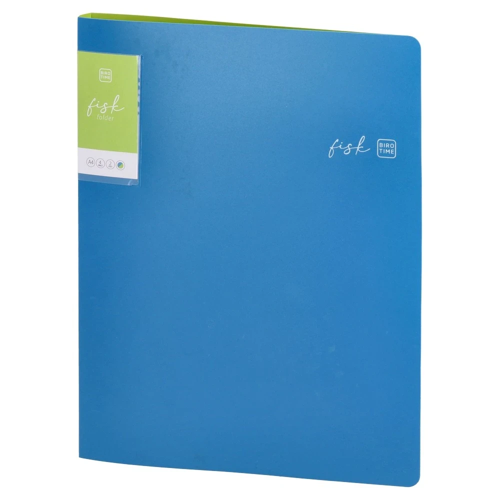 Biro Time Fascikla sa četiri prstena Fisk, 20mm, A4, Plava