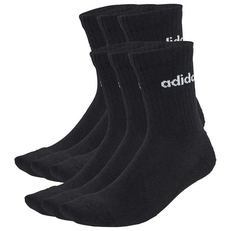 Adidas Čarape C Lin Crew 6P, 6 Pari, Crne