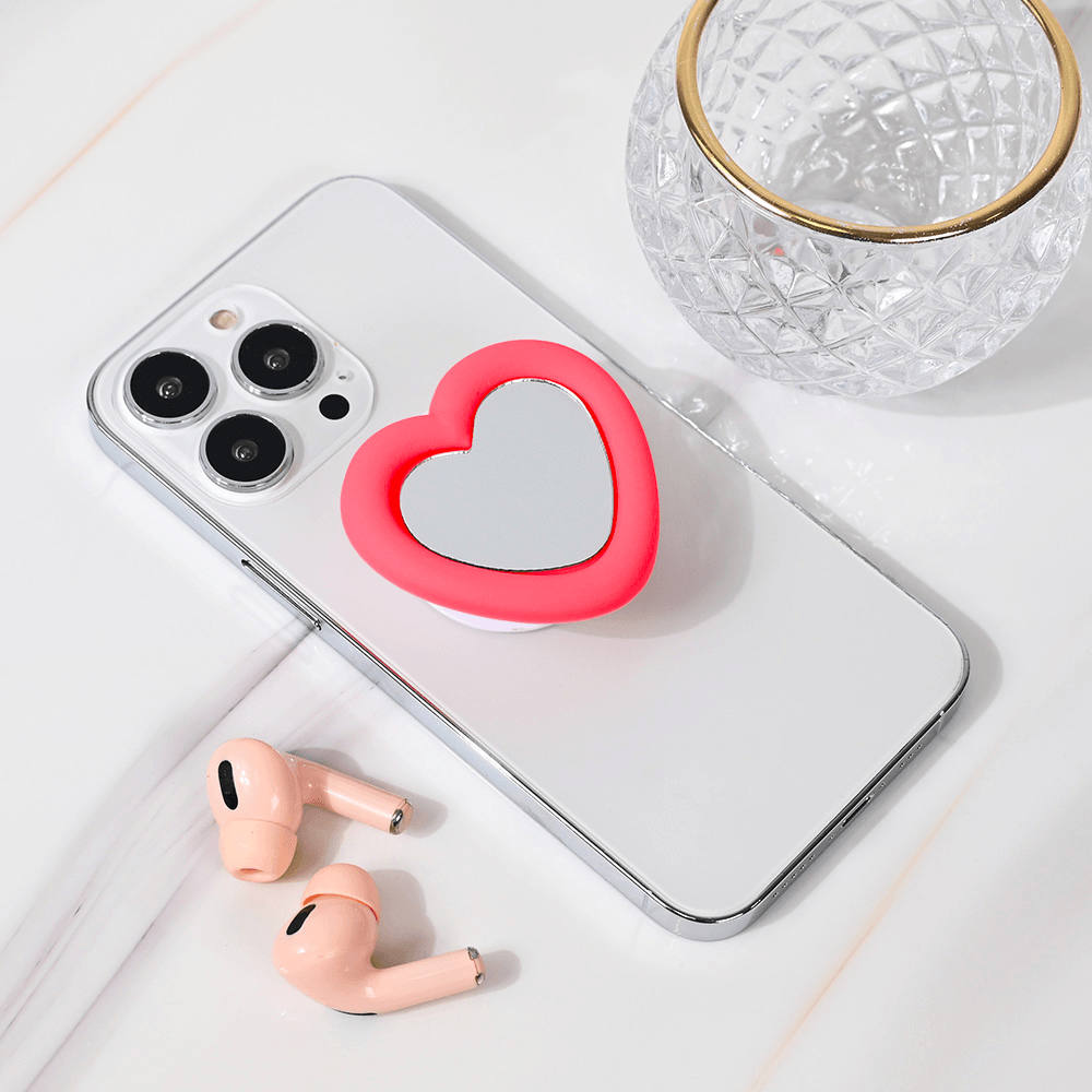 Stalak za telefon Pop Heart Mirror, Roze