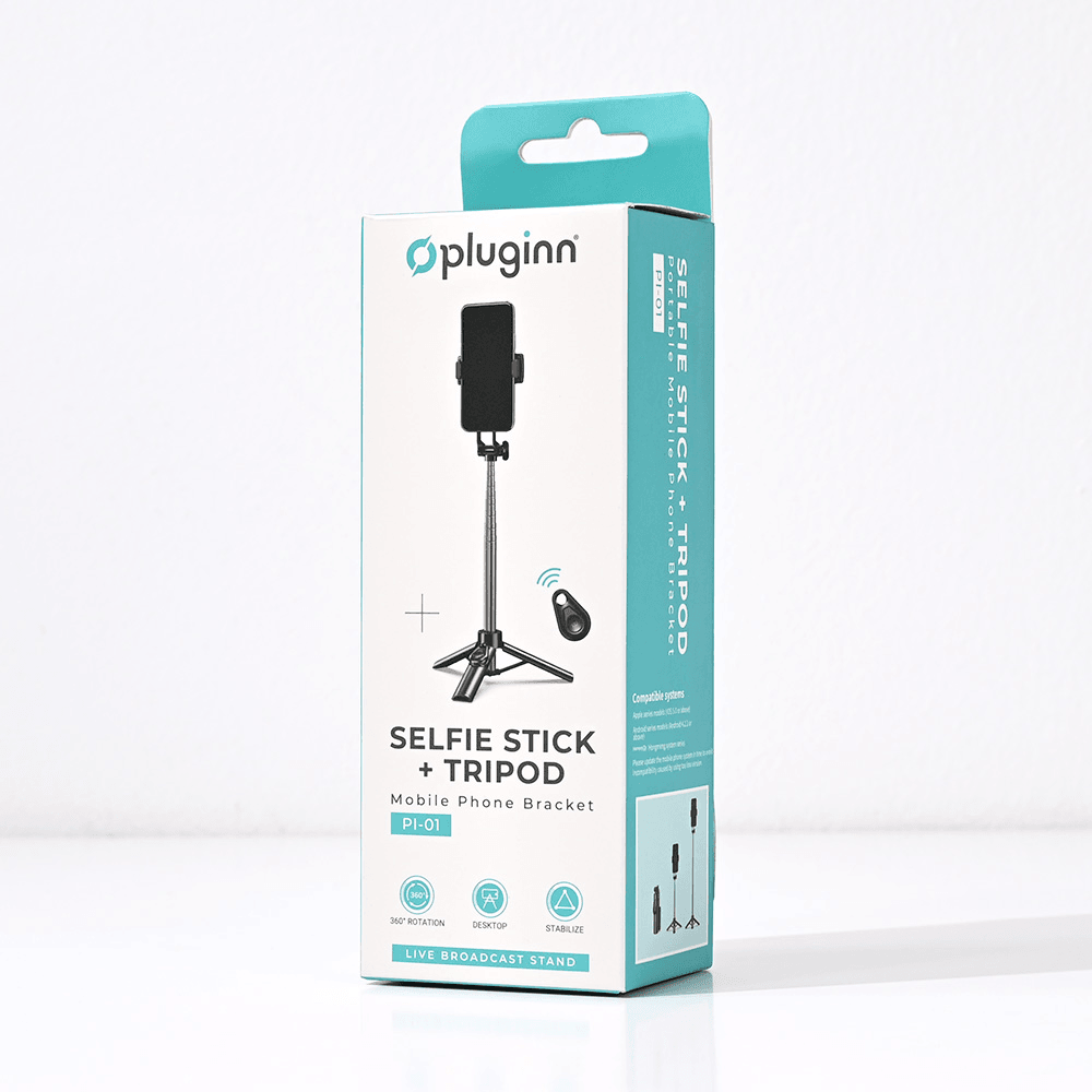 Selfie stick i tripod Pluginn PI-01, Crni