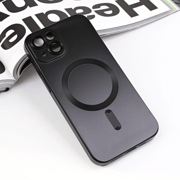 Maska Chrome za iPhone 13 6.1 Magsafe, Crna