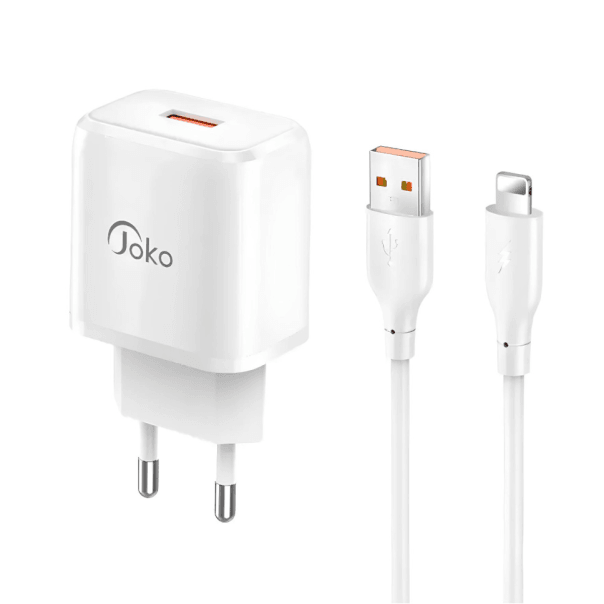 Konfulon Kućni punjač JK90+DC64 PD20W sa USB na iPhone lightning, Beli