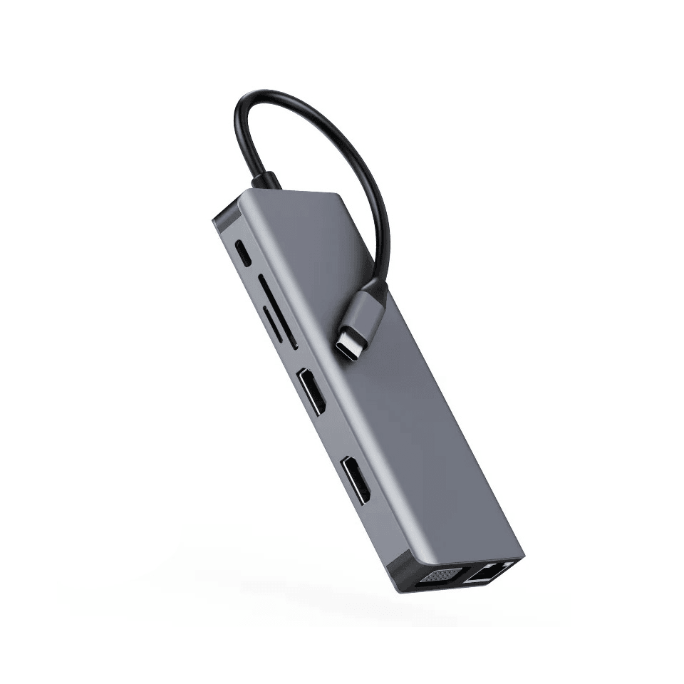 Adapter Terabyte Type C na HDMIx2 PD USB3.0 4 u 1