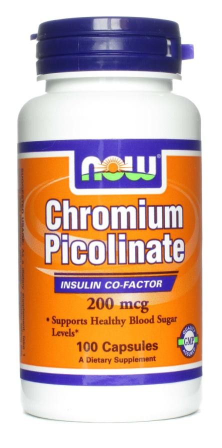 NOW  Chromium picolinat 200mcg, 100 kapsula