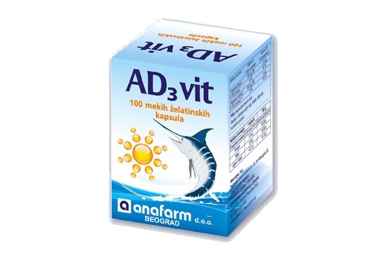 Anafarm AD3 Vit, 100 kapsula