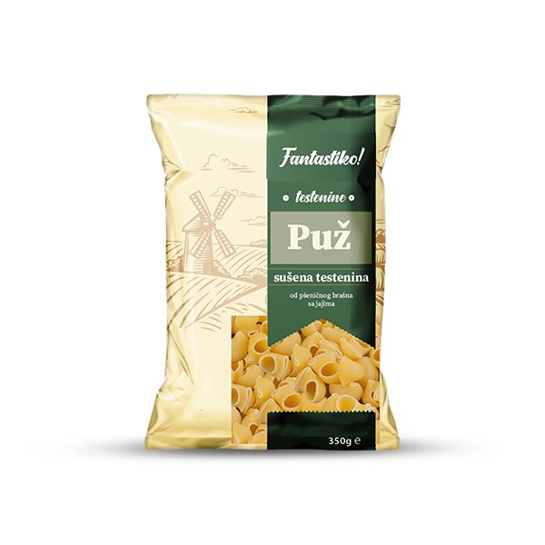 FANTASTIKO Testenina puž, 350g