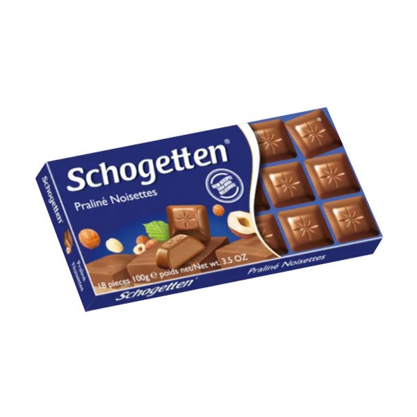 SCHOGETEN Čokolada Noisette, 100g
