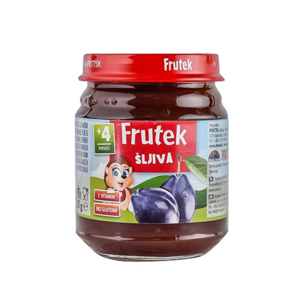 FRUTEK Kašica za bebe od šljiva, 4M+, 120g