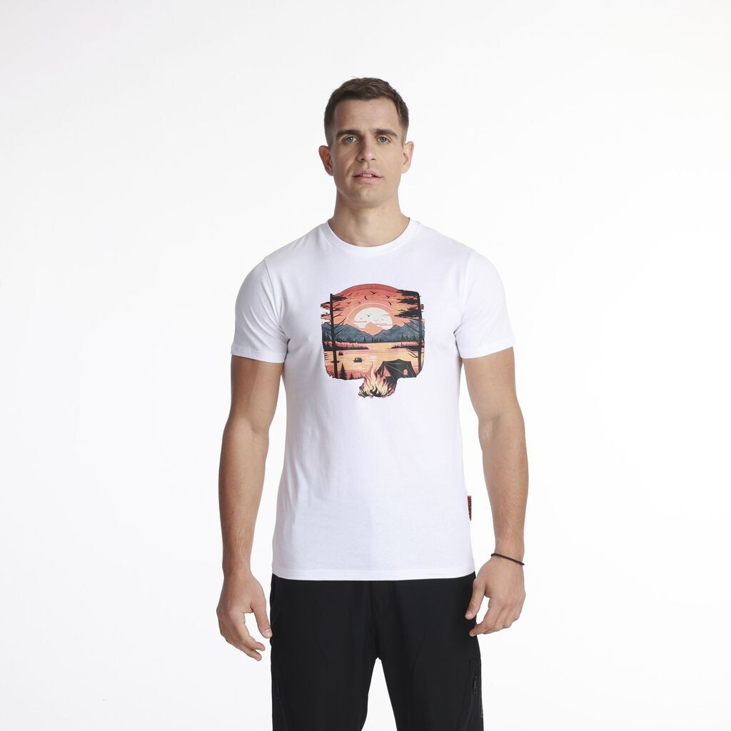 Kander Muška majica Sunset, Kratak rukav, Bela
