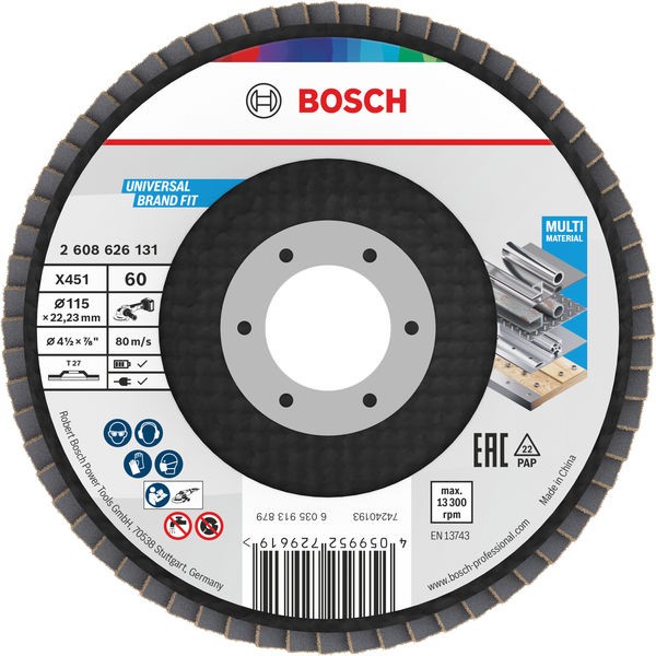 Bosch Lamelni disk X451 2608626131, O115, T27, G60, 60 komada