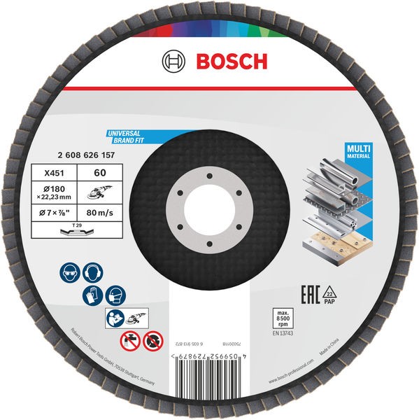Bosch Lamelni disk X451 2608626157, O180, T29, G60, 15 komada