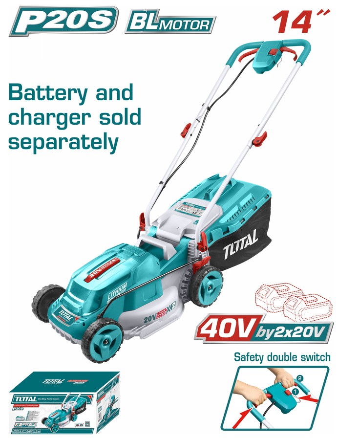 Total Aku kosačica TLMLI2014, 40V, Širina 34cm, BL