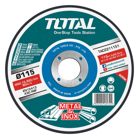 Total Abrazivni disk za rezanje metala TAC2211151