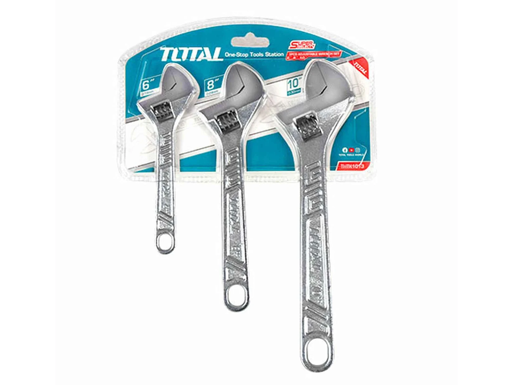 Total Set francuskih ključeva THTK1013, Trodelni