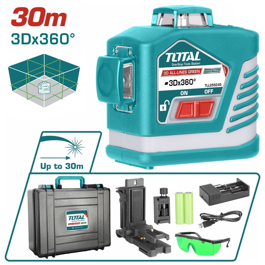 Total 3D laser za nivelaciju TLL255245
