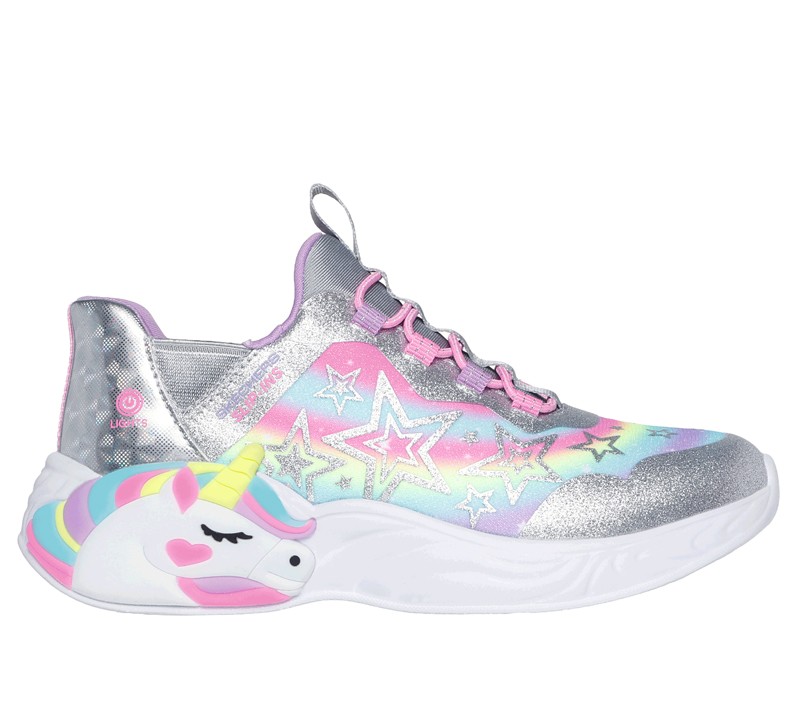 SKECHERS Patike za devojčice Unicorn dreams, Srebrne boje