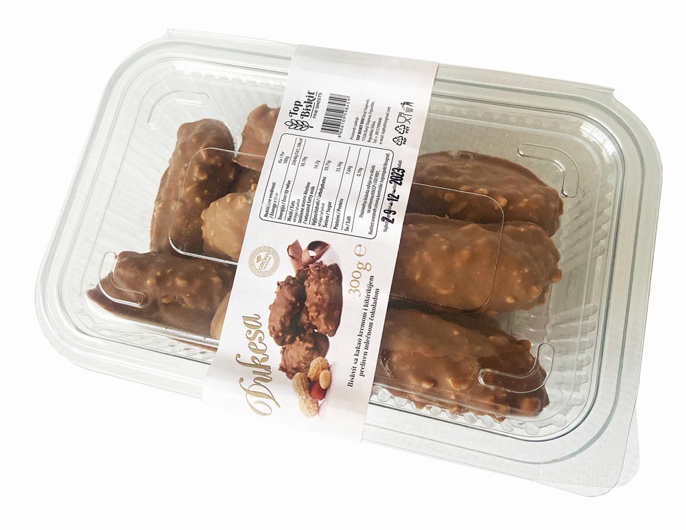 Top Biskit Biskvit Dukesa, Čokolada i kikiriki, 300g