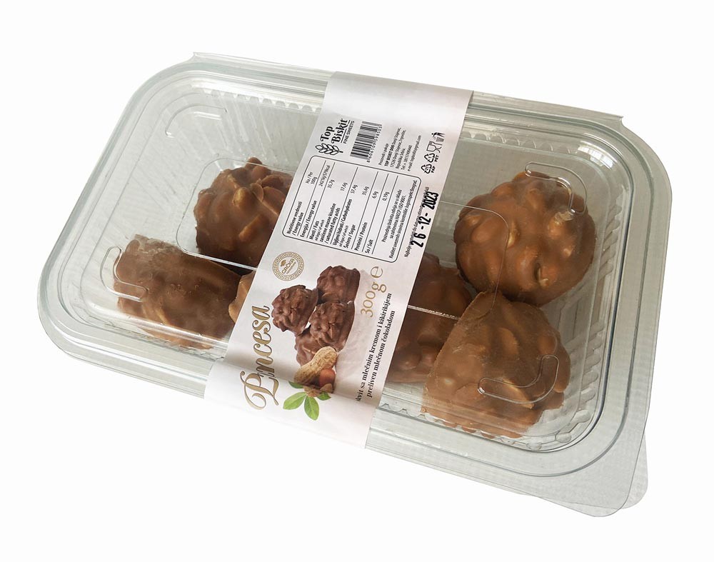 Top Biskit Biskvit Princeza, Mlečni krem i kikiriki, 300g