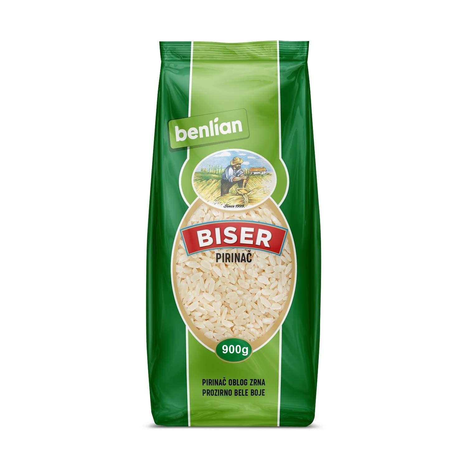 Benlian Pirinač Biser, Oblo zrno, 900g