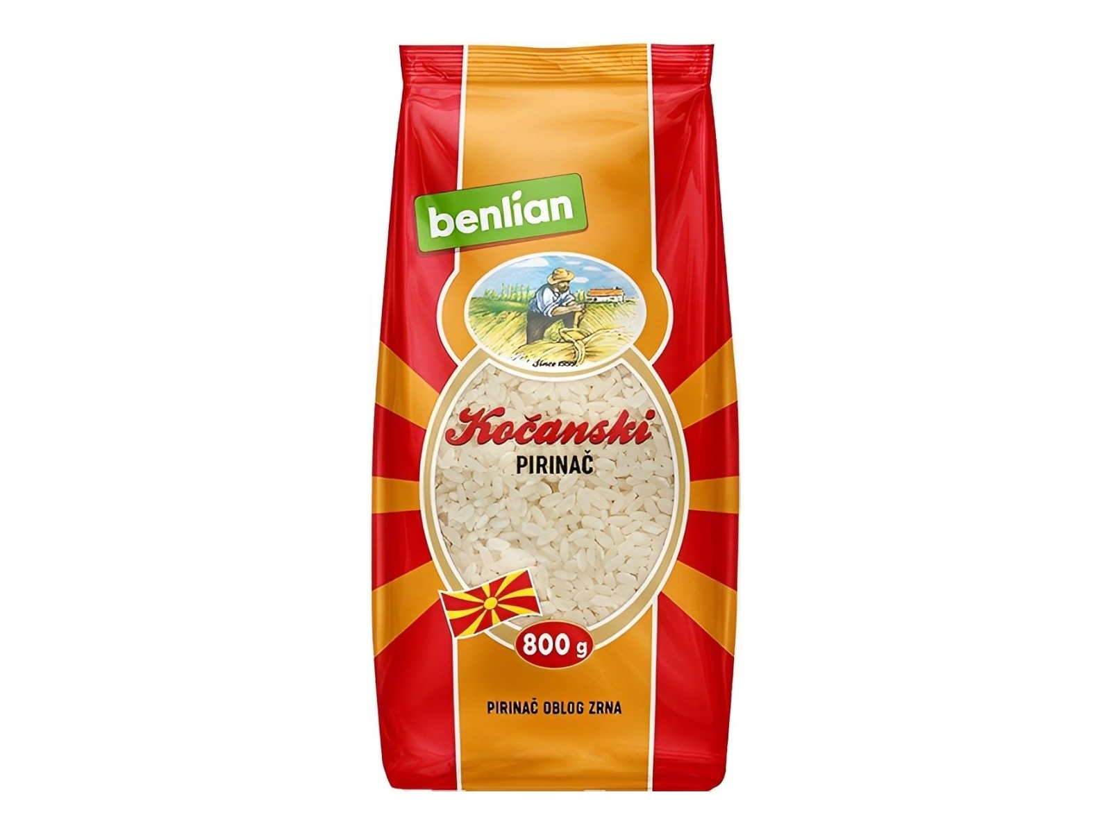 Benlian Kočanski pirinač, Okruglo zrno, 800g