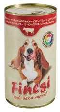 Fincsi Vlažna hrana za pse sa govedinom , 415g