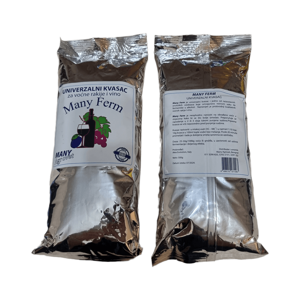 Many Ferm Univerzalni kvasac za voćne rakije i vino, 500g