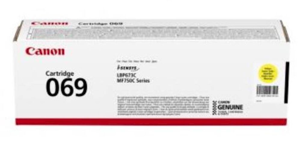 Canon toner CRG069Y za LBP673, MF752, MF754, za 1900 stranica, žuti