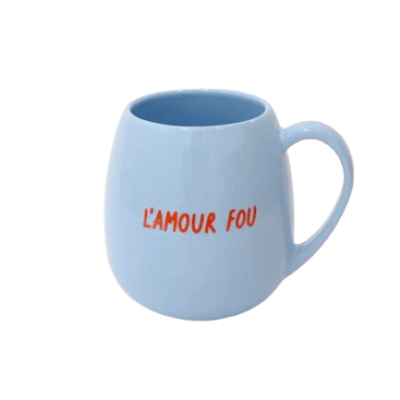 Heim Šolja sa ruckom L'amour fou, 500ml, Svetloplava