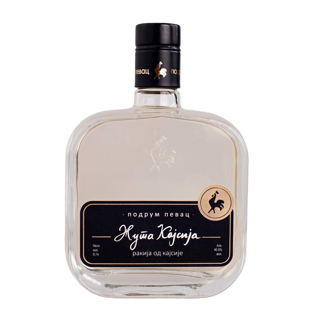 Podrum Pevac Rakija Žuta kajsija 40%, 700ml
