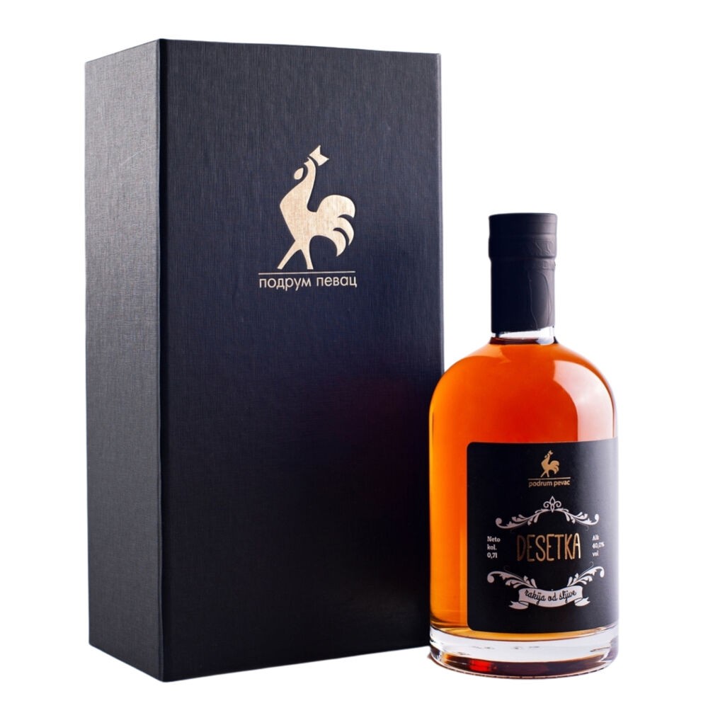 Podrum Pevac Rakija Desetka LUX Šljiva, 10 godina, 40% vol, 700ml