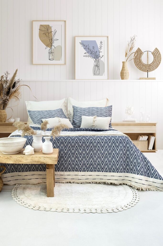 L'essentiel Maison Komplet posteljine Milena, 240x260, Plavi