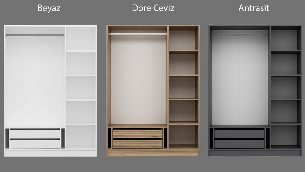 Hanah Home Garderober Kale, 135x210x52 cm, Beli