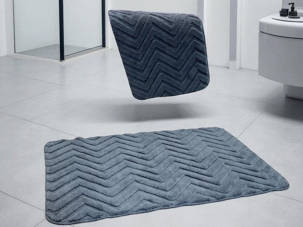 Viktorija Dvodelni set prostirki za kupatilo, Cik-cak dizajn A8