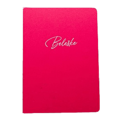 Notes sa belim natpisom Print4Party 180, Roze