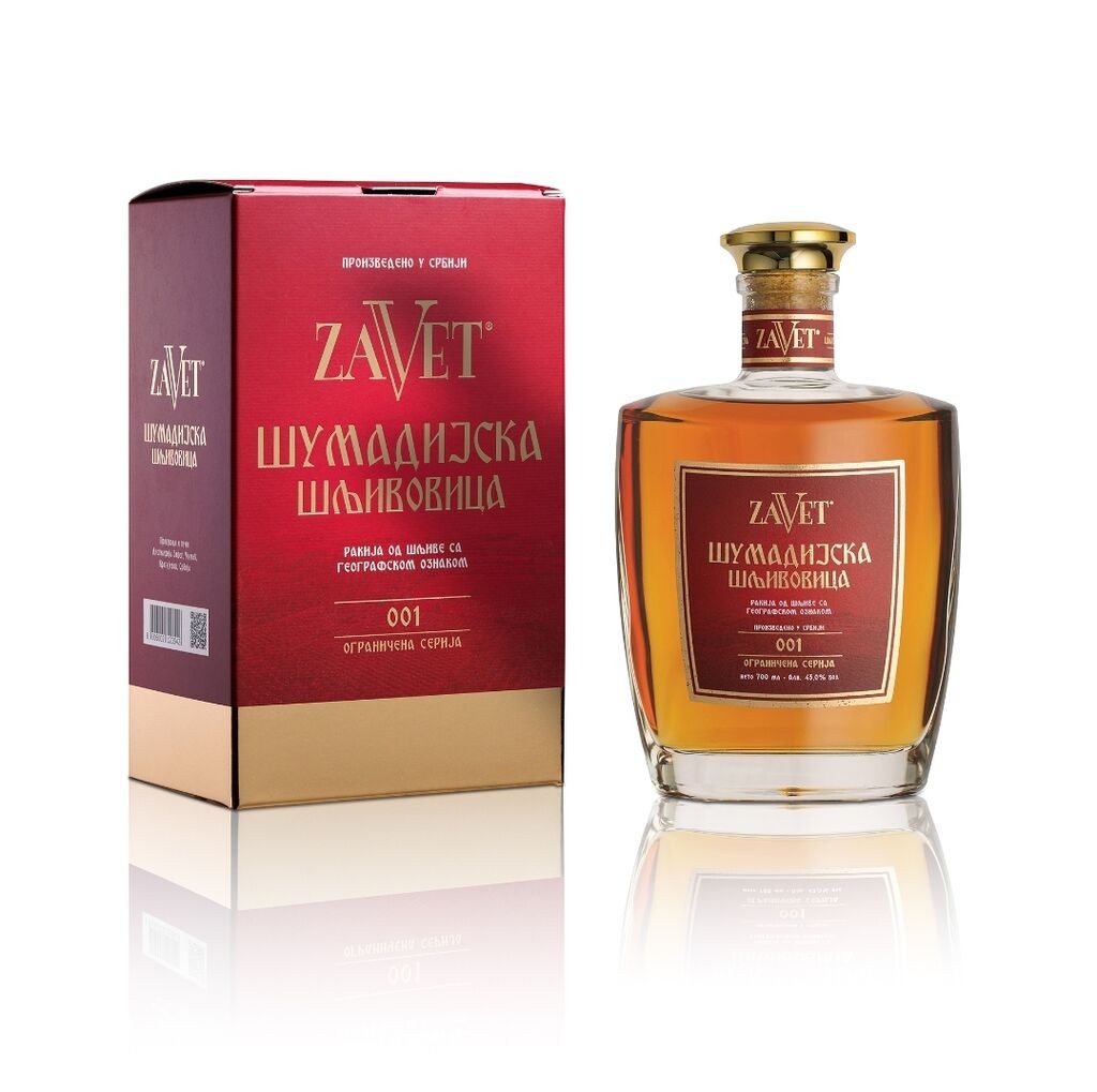 Zavet Rakija Šumadijska šljivovica 43% vol, 750ml